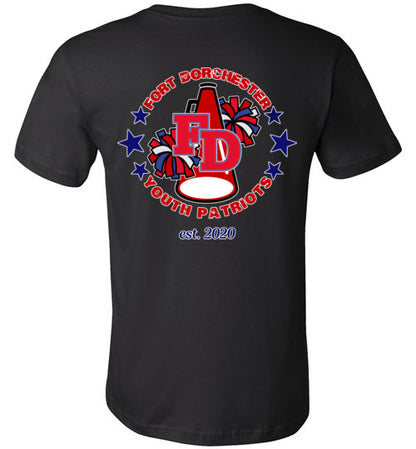 YOUTH PATRIOTS CHEER TWO SIDED UNISEX TEE