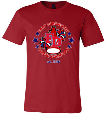 YOUTH PATRIOTS CHEER UNISEX PREMIUM TEE