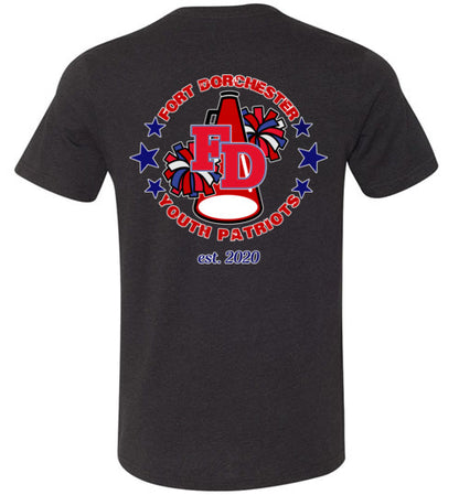 YOUTH PATRIOTS CHEER TWO SIDED UNISEX TEE