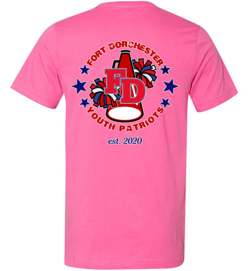 YOUTH PATRIOTS CHEER TWO SIDED UNISEX TEE