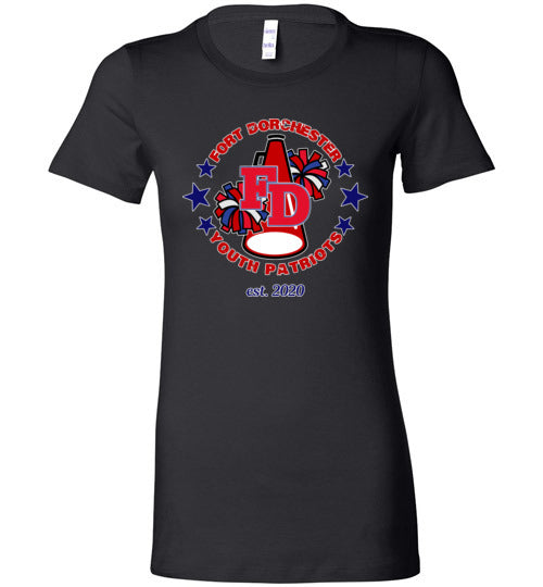 YOUTH PATRIOTS CHEER LADIES SLIM FIT TEE