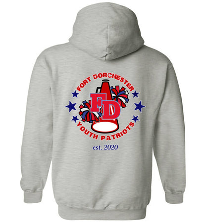 YOUTH PATRIOTS CHEER TWO SIDED HOODIE