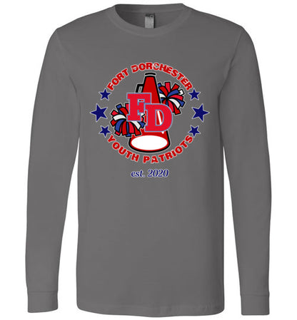 YOUTH PATRIOTS CHEER LONG SLEEVE UNISEX TEE