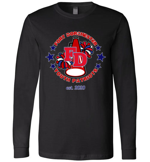 YOUTH PATRIOTS CHEER LONG SLEEVE UNISEX TEE