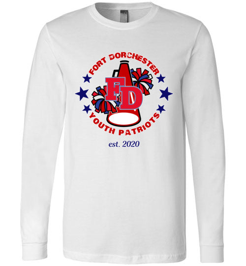 YOUTH PATRIOTS CHEER LONG SLEEVE UNISEX TEE