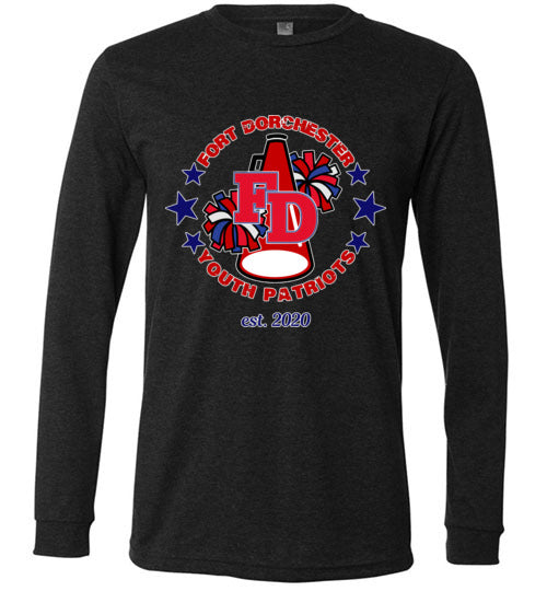 YOUTH PATRIOTS CHEER LONG SLEEVE UNISEX TEE