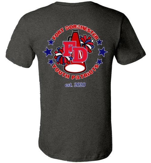 YOUTH PATRIOTS CHEER TWO SIDED UNISEX TEE