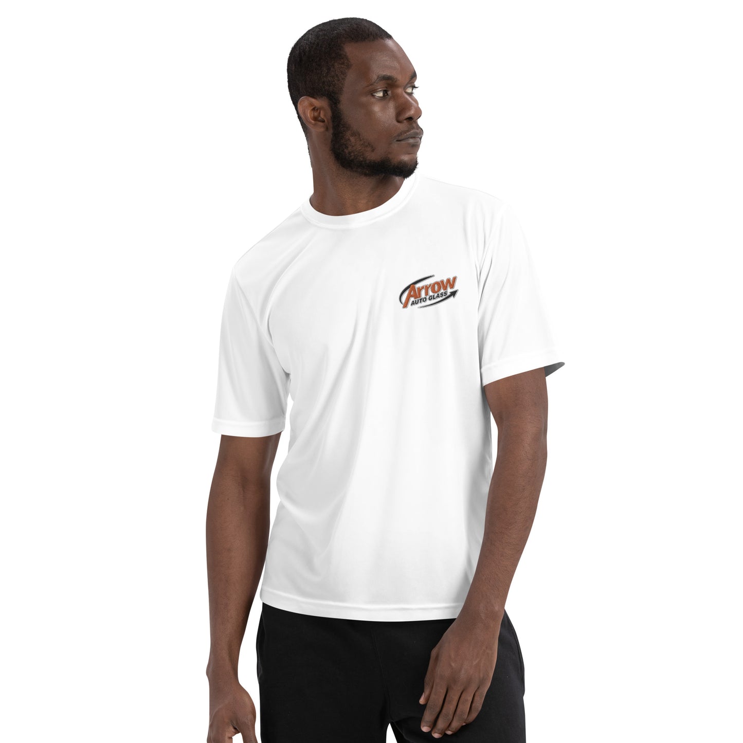 Arrow Auto Glass Embroidered Tee | Moisture Wicking Sports Jersey