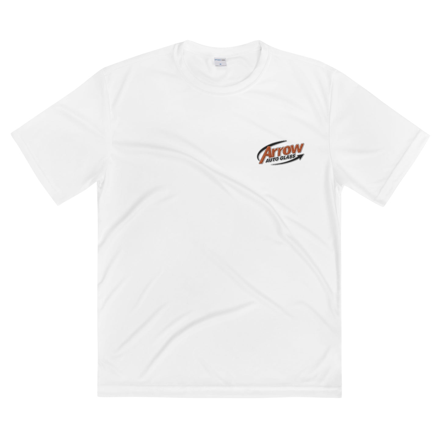 Arrow Auto Glass Embroidered Tee | Moisture Wicking Sports Jersey