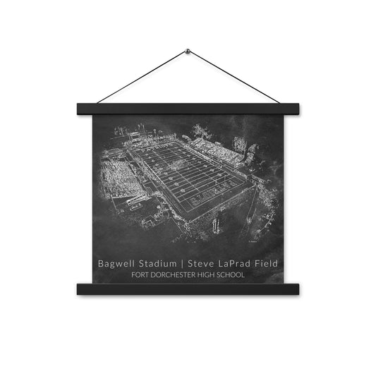 Bagwell Stadium Chalk Sketch Hanging Poster