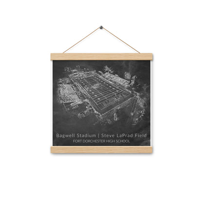 Bagwell Stadium Chalk Sketch Hanging Poster