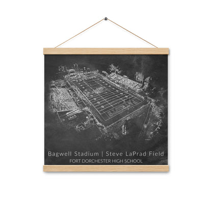 Bagwell Stadium Chalk Sketch Hanging Poster