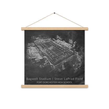 Bagwell Stadium Chalk Sketch Hanging Poster