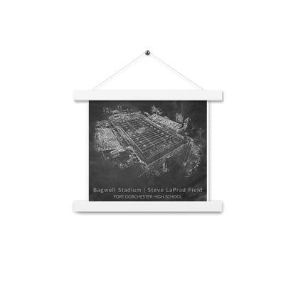 Bagwell Stadium Chalk Sketch Hanging Poster