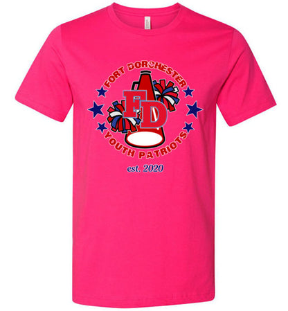 YOUTH PATRIOTS CHEER UNISEX PREMIUM TEE