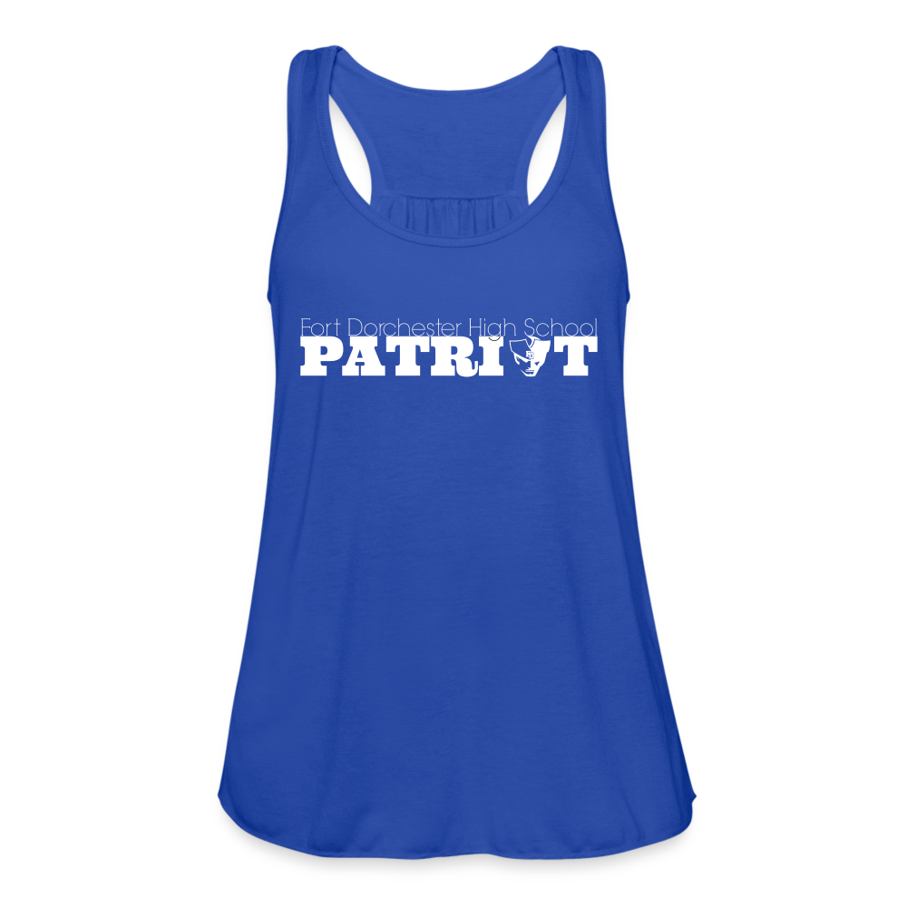 FDHS Patriot Women's Flowy Tank Top by Bella - royal blue