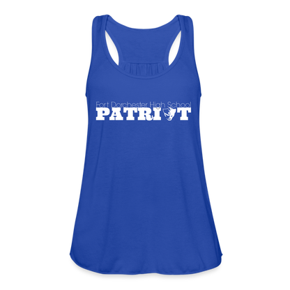 FDHS Patriot Women's Flowy Tank Top by Bella - royal blue