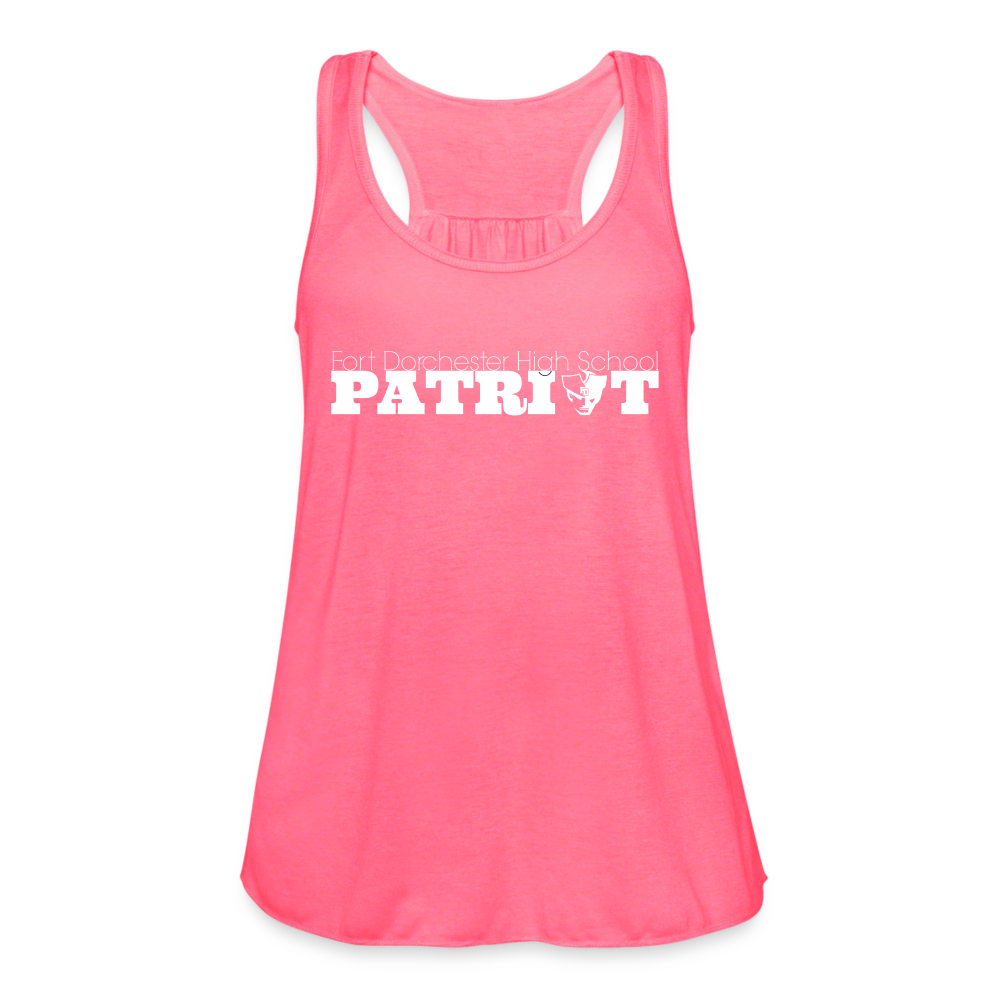 FDHS Patriot Women's Flowy Tank Top by Bella - neon pink