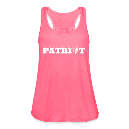 FDHS Patriot Women's Flowy Tank Top by Bella - neon pink