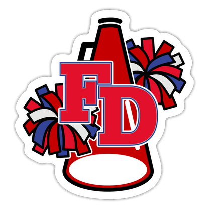 FD YOUTH PATRIOTS CHEER Sticker - white matte