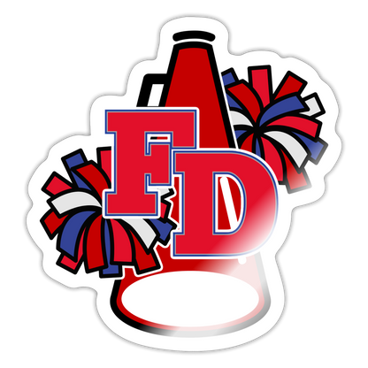 FD YOUTH PATRIOTS CHEER Sticker - white glossy