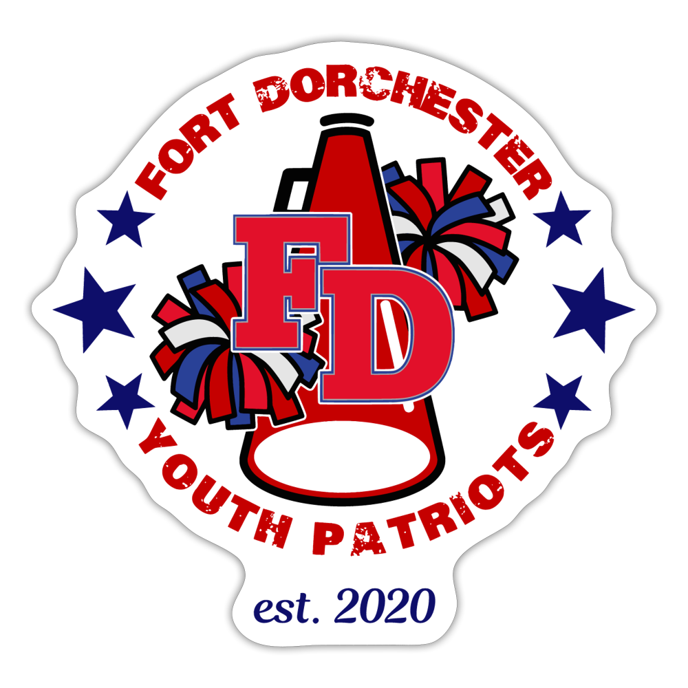 FD YOUTH PATRIOTS CHEER Sticker - white matte