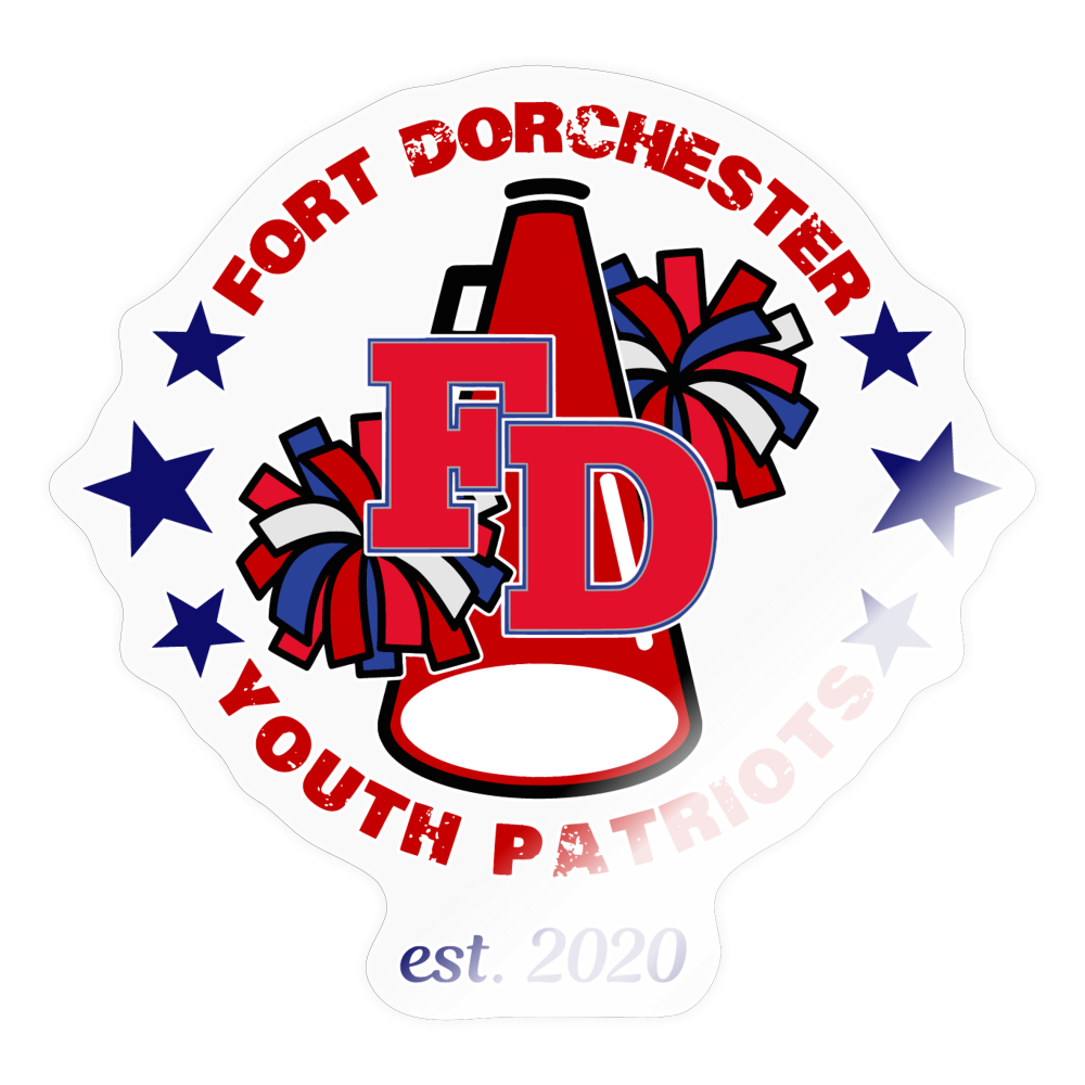 FD YOUTH PATRIOTS CHEER Sticker - transparent glossy