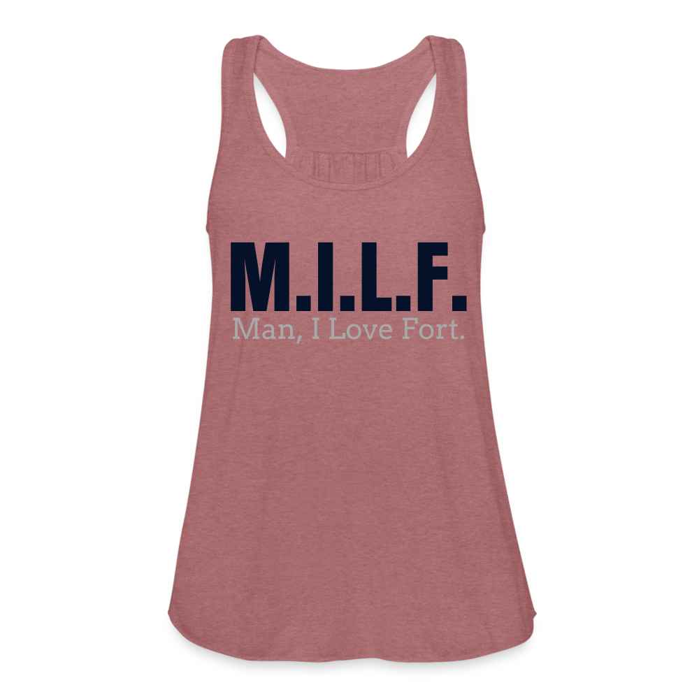 M.I.L.F. Flowy Sparkle Tank - mauve