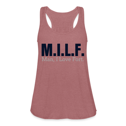 M.I.L.F. Flowy Sparkle Tank - mauve